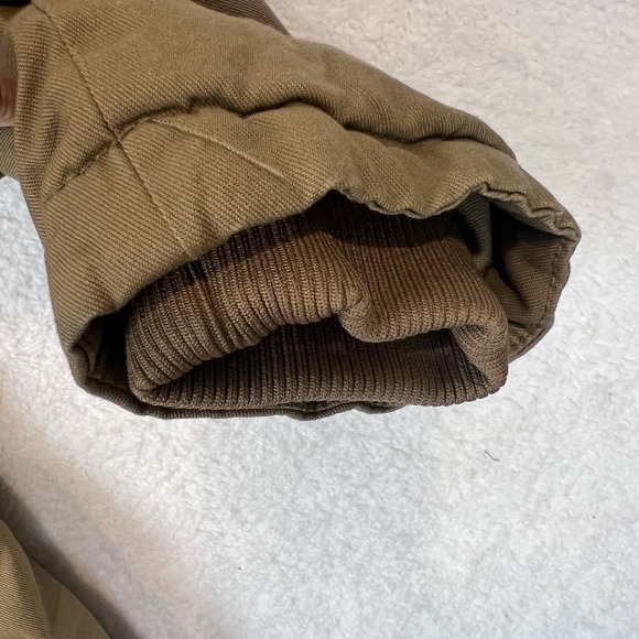 WenVen Men's Winter Warm Cotton Parka‎ Jacket Army Fatigue Coat Army Brown Large - Picture 5 of 14